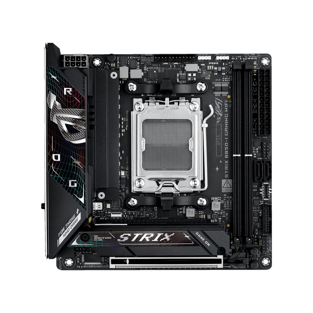 02.2.0112 – Scheda Madre ASUS ROG STRIX B850‑I GAMING WIFI – Mini‑ITX compatta nera con WiFi 7 per Ryzen 7000/8000/9000