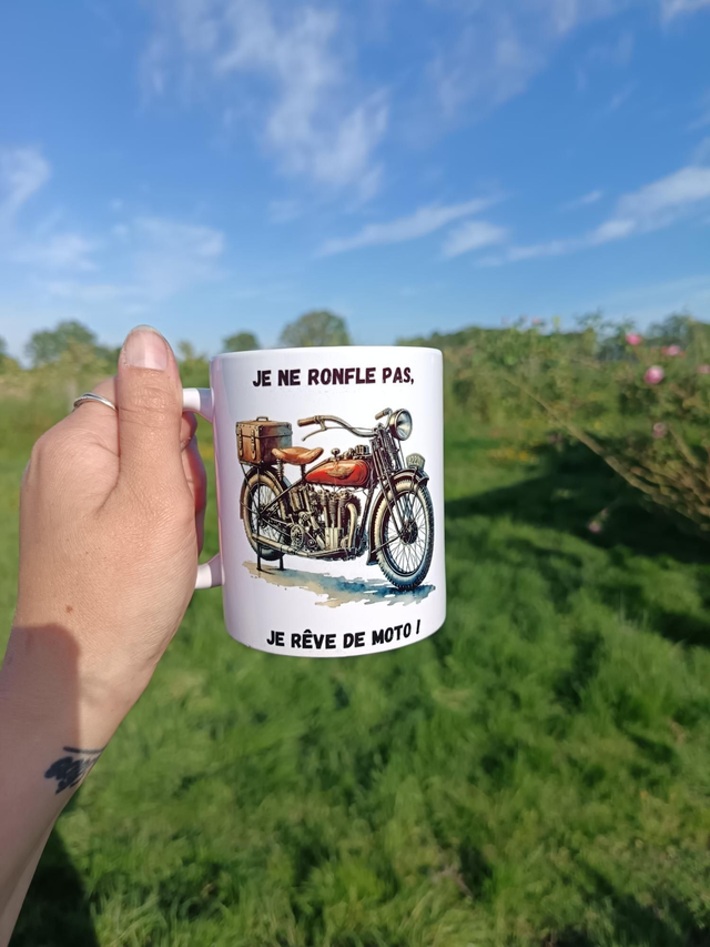 Tasse humour moto 