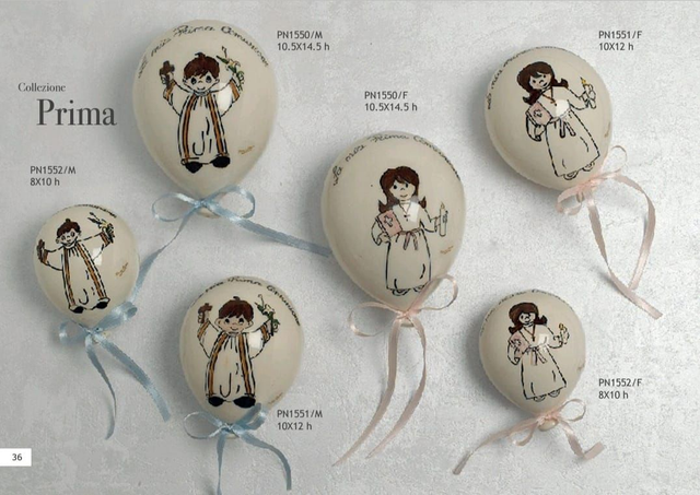 Palloncino in ceramica da muro comunione