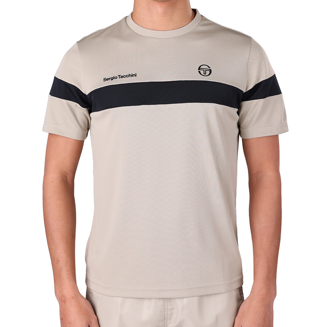 T-shirt Sergio Tacchini Leone 41237 Beige Sable/Noir 