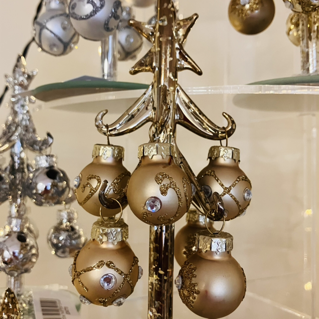 Christmas Decorations - Small gold effect tree