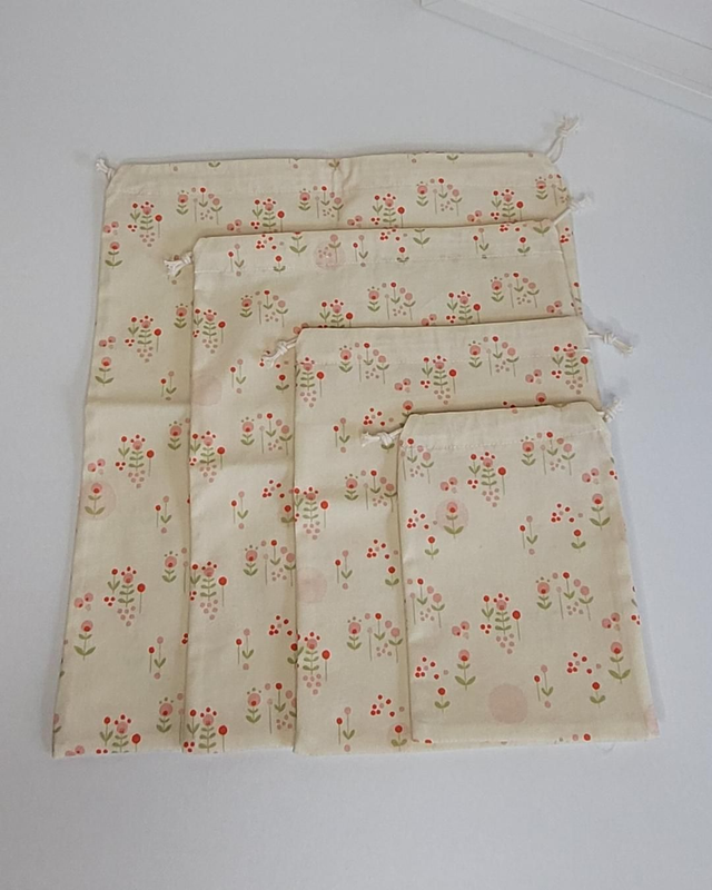 Sacs à vrac, lot de 4