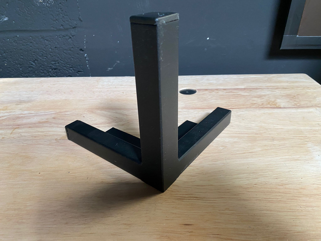 Pied de fauteuil angle (Noir)