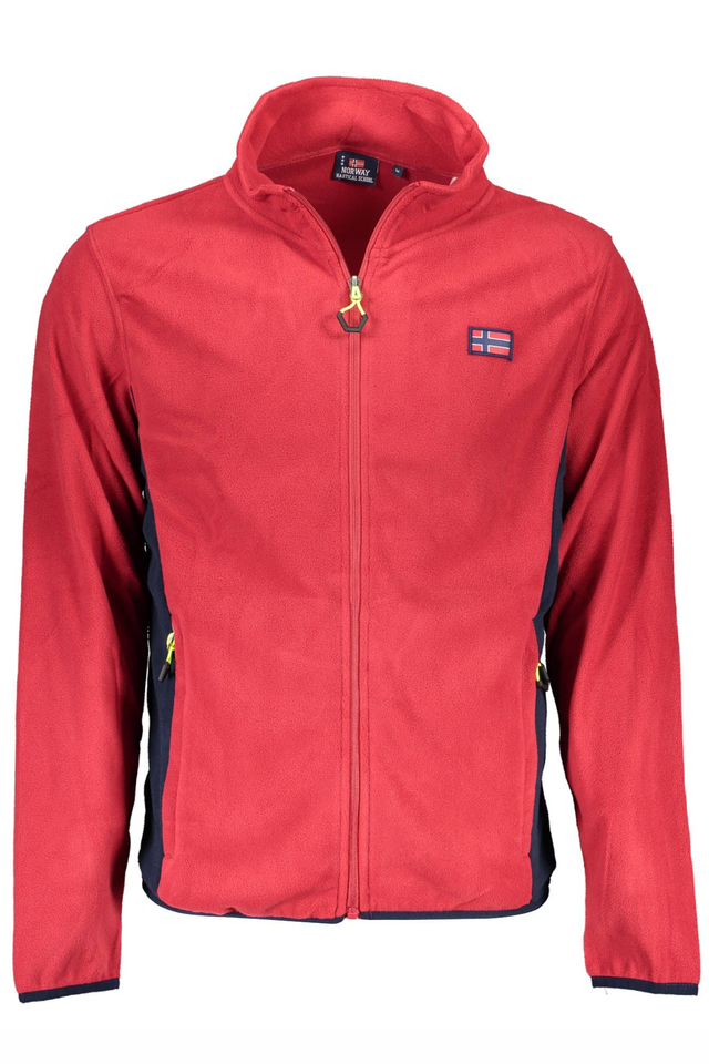 NORWAY 1963 FELPA CON ZIP UOMO ROSSO