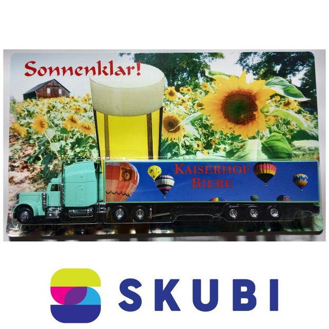 Reklamní kamion US s návěsem - Kaiserhof Biere - model