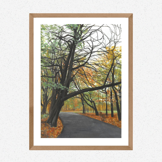 Sefton Park Autumn Path Print