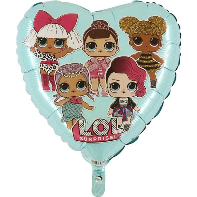18" HEART LOL SURPRISE TIFFANY FOIL