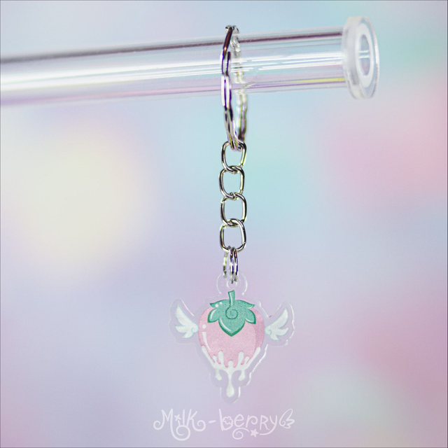 Porte-clé Fraise ailée