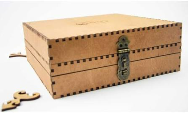 Embroidery Craft Wooden (Walnut) Needle Organizer Box