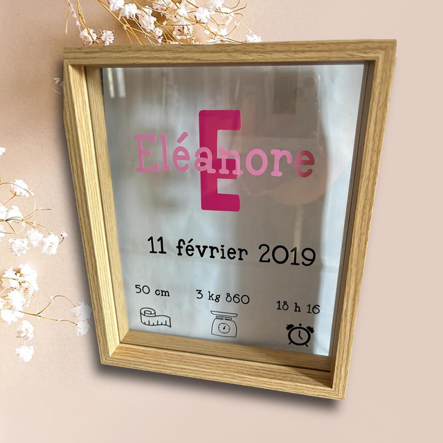 Cadre Naissance fille 
