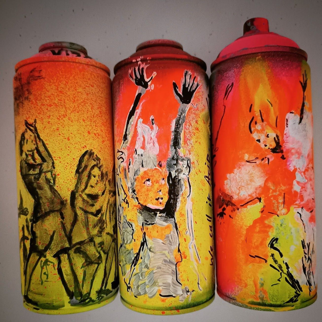 Print of 3 cans designed by nonxvi
