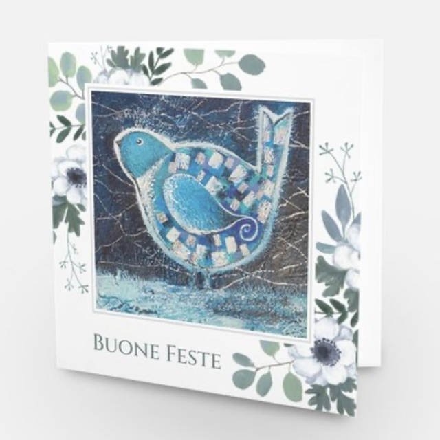 Cartolina doppia di Natale Icebirdy