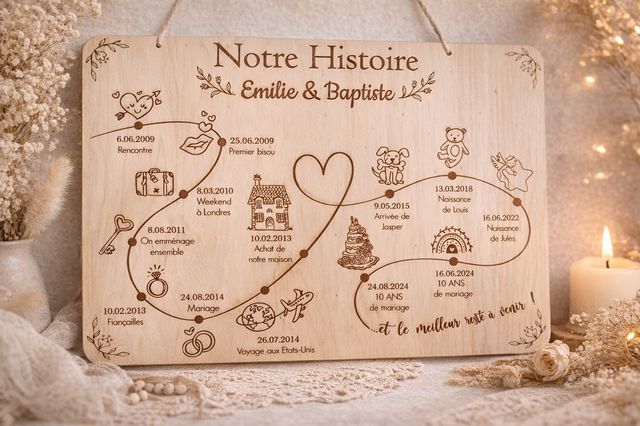 Panneau notre histoire 