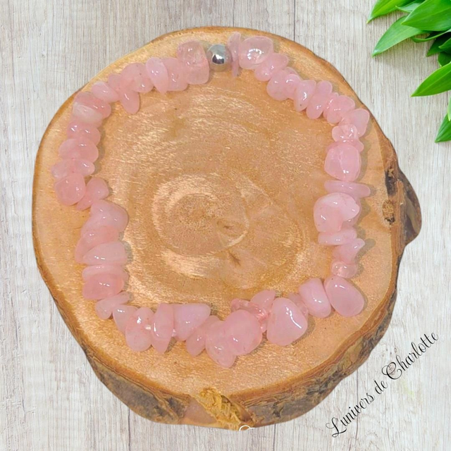 Bracelet "Quartz rose" - Baroque - BR-200