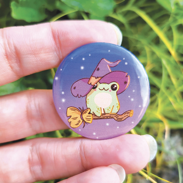 Grenouille sorcière badge