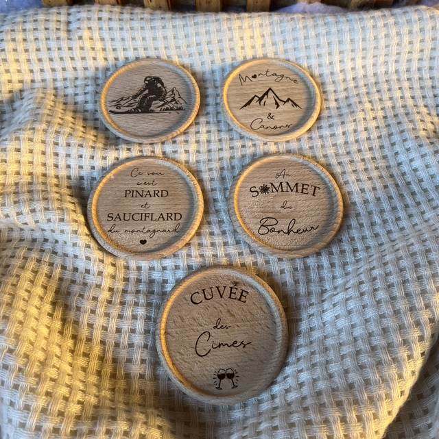 Dessous de verre • Différents modèles 