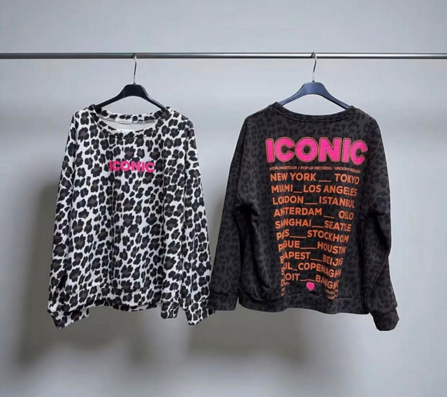 Sweater ICONIC leopard - choco