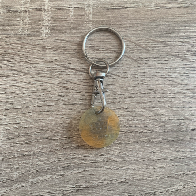 Porte-clés jeton de caddi