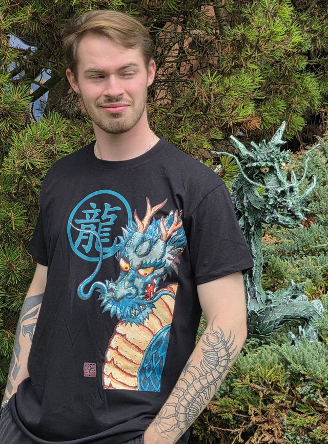 T-shirt Dragon vert (Couverture du Grand Livre des Ryû)