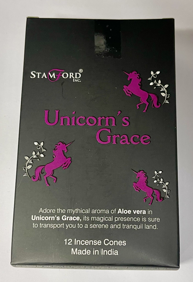 Stamford Incense Cones - Unicorn&#039;s Grace (Aloe Vera)