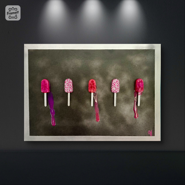 Collection Ice n*3 - Strass rose - 50x70cm