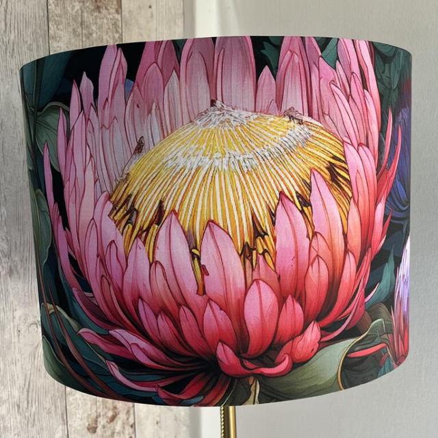 Protea Flower Drum Lampshade