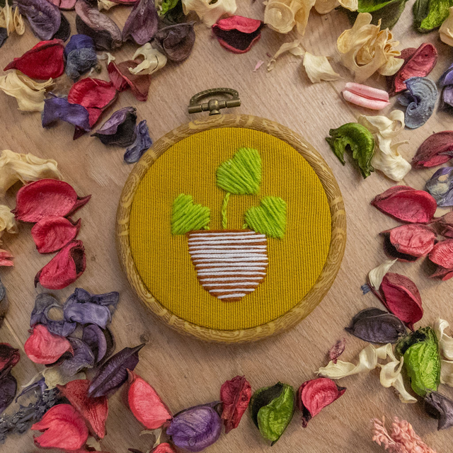 Broderie - les fleurs suspendues 2 -