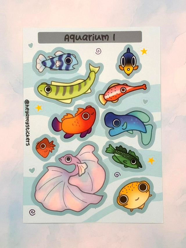 Aquarium Sticker Sheet