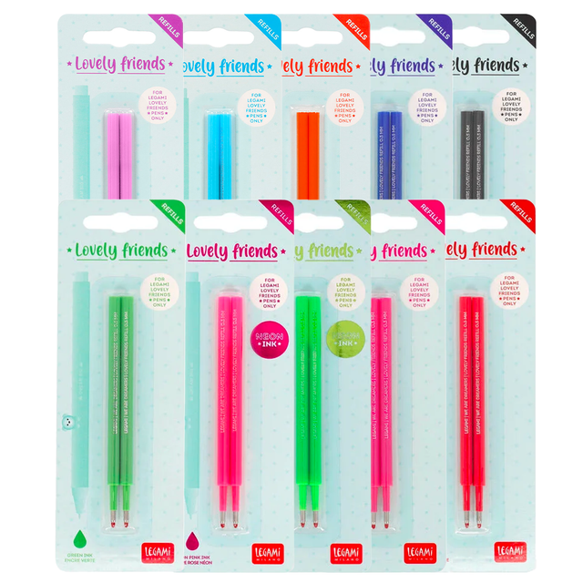 Set di 2 Refill per Penna Gel - Lovely Friends