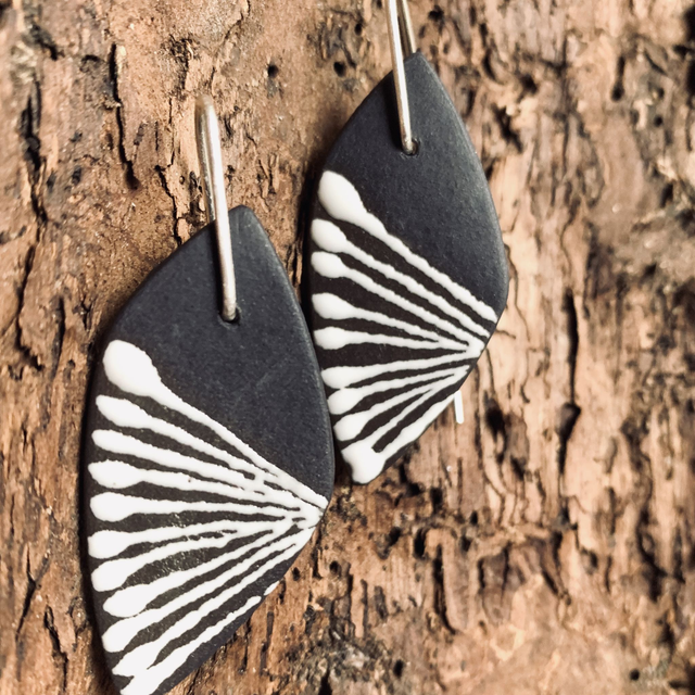 Bohemian Boho Porcelain Earrings