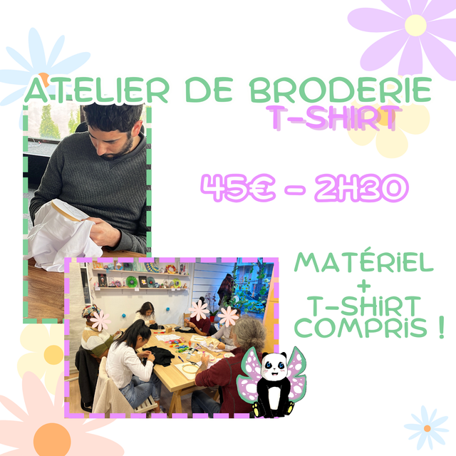 Atelier de Broderie sur T-shirt