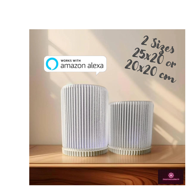 Elegante Tischlampe Lotty (ehemals Lolly) mit LED Beleuchtung (WLAN / ALEXA / APP)