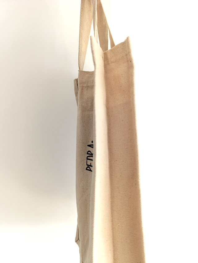 REAL FRIENDS BRING BEER Cotton bag to carry two 75 cl bottles