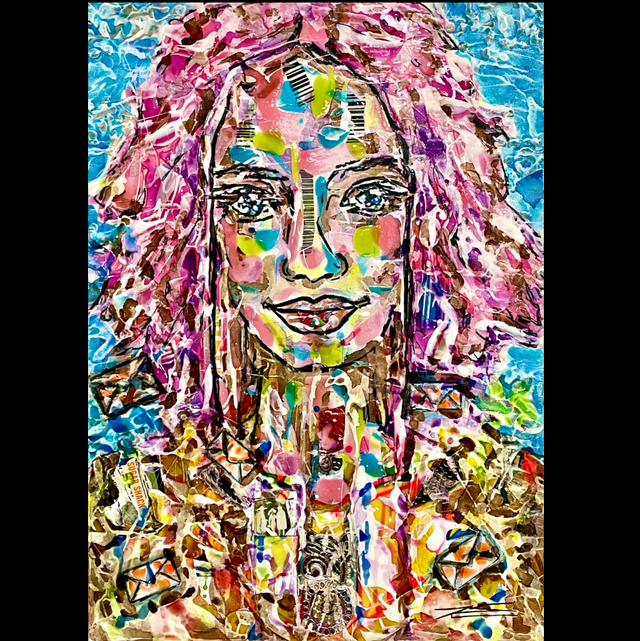 L’Estafette rose - 50x70cm - 2024