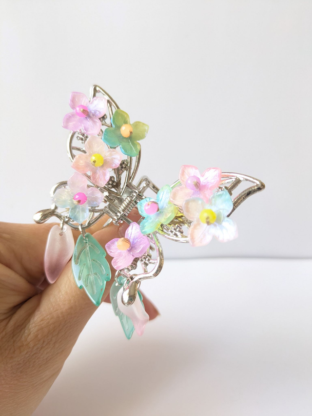 Pince Papillon pampille Macaron