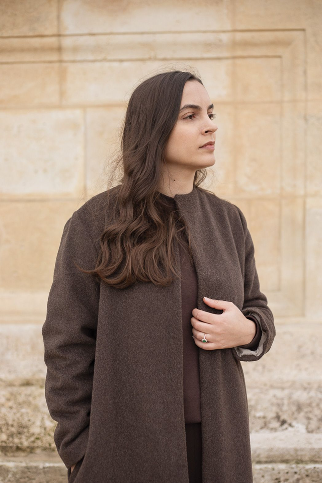 Lilium - manteau long en laine
