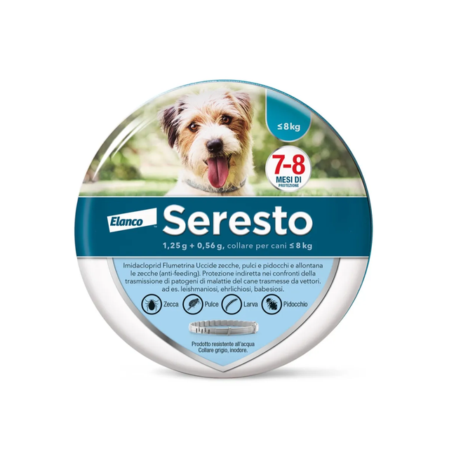 SERESTO COLLARE CANE INFERIORE A 8 KG