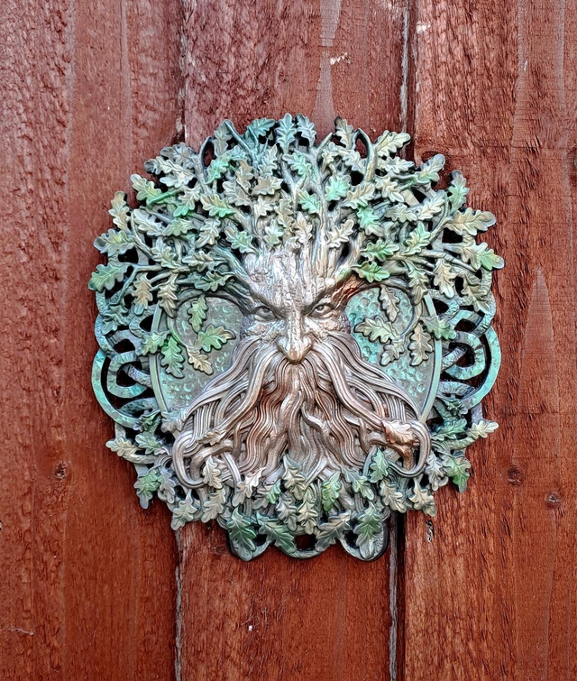 GREEN MAN WALL PLAQUE
