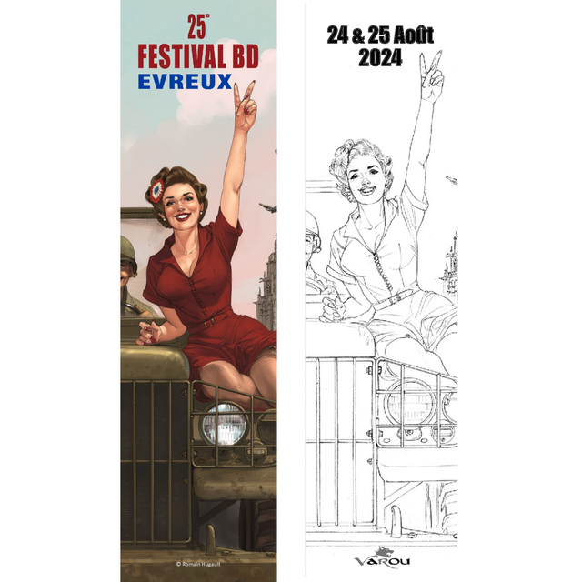 Affiche Evreux 2024 : Marque-page Romain Hugault