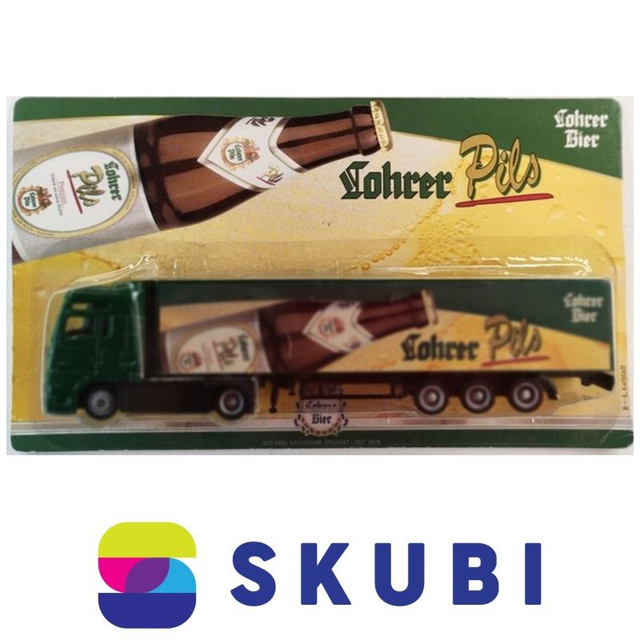 Reklamní kamion s návěsem MAN - Lohrer Pils - Lohrer Bier - model 1:87 H0