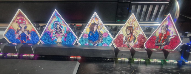 Arcane stained glass style Vinyl Stickers 