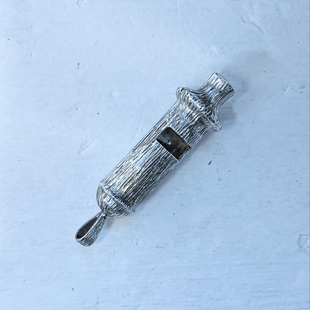 Sterling Silver Whistle by Clifford &amp; Tull — London 1977, Hallmarked &amp; Fully Working