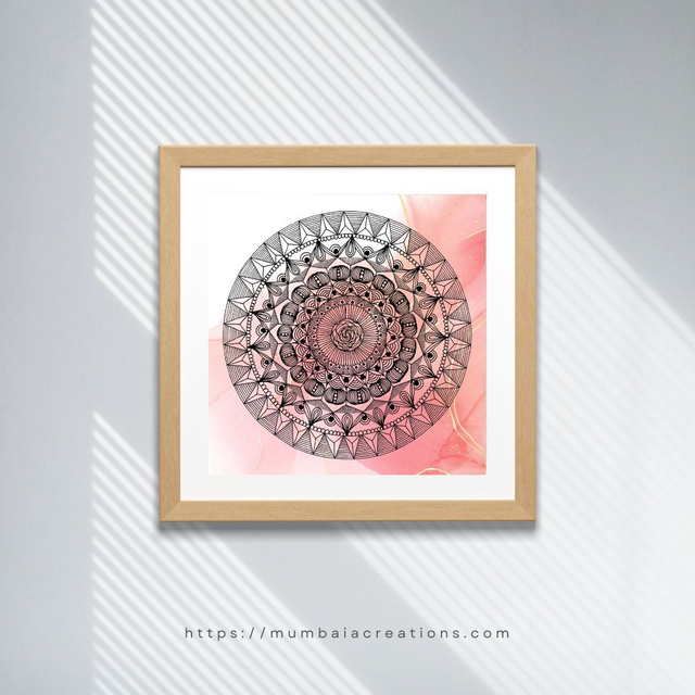 Mandalarose - Reproduction 20x20cm 