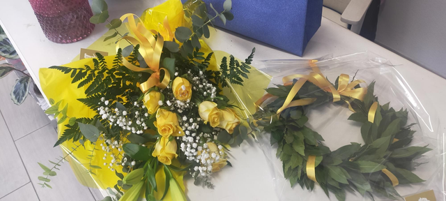 Serto semplice +bouquet abbinato 