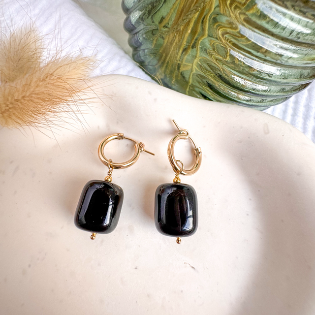 Boucle d’oreille Agate