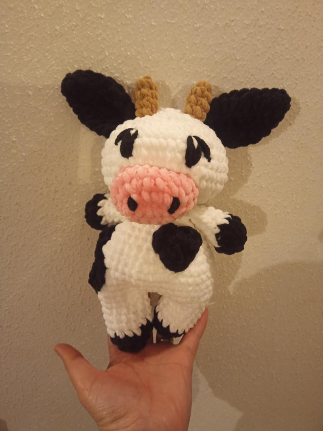 Vache doudou au crochet 
