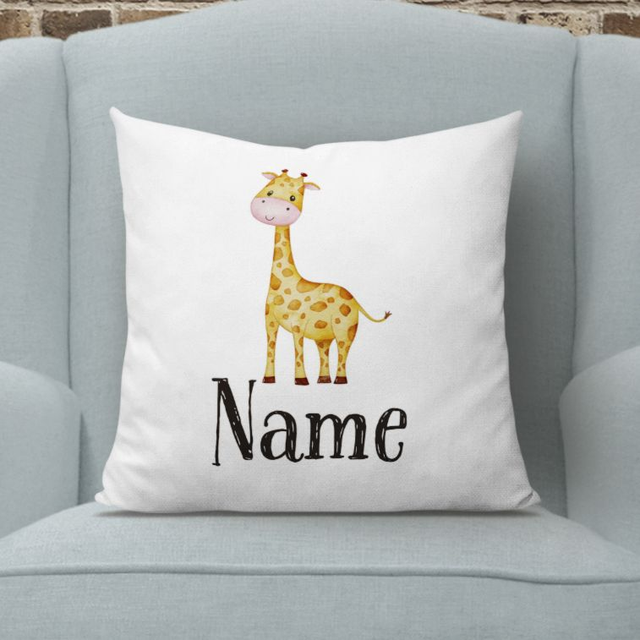 Personalised Giraffe Cushion
