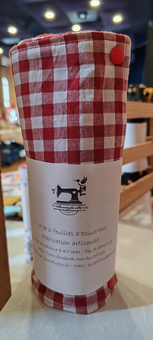 Essuie-tout "VICHY ROUGE"