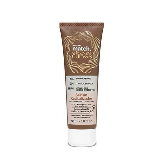 Sérum Revitalizador Couro Cabeludo Match Ciência das Curvas, 50ml