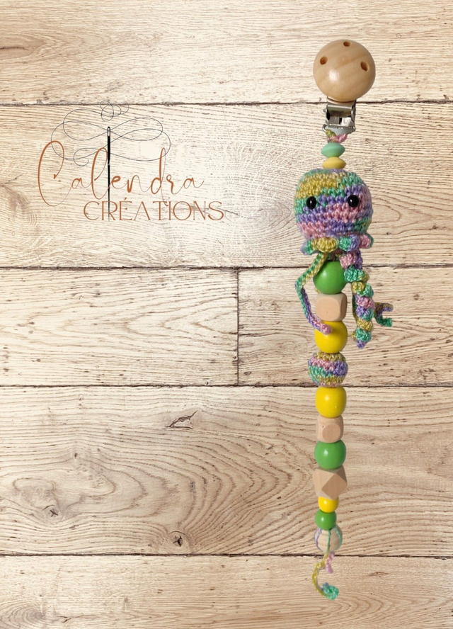 Attache-sucette pieuvre